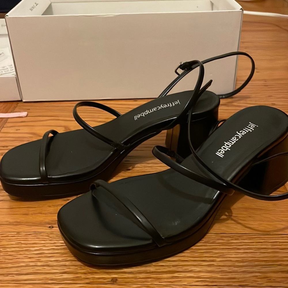 Jeffrey Campbell Orchid Black heels / sandals